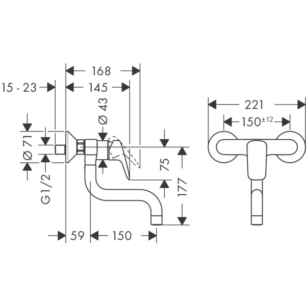 Смеситель Hansgrohe Logis 71836000