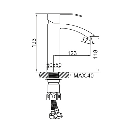 Смеситель Ledeme L71017B