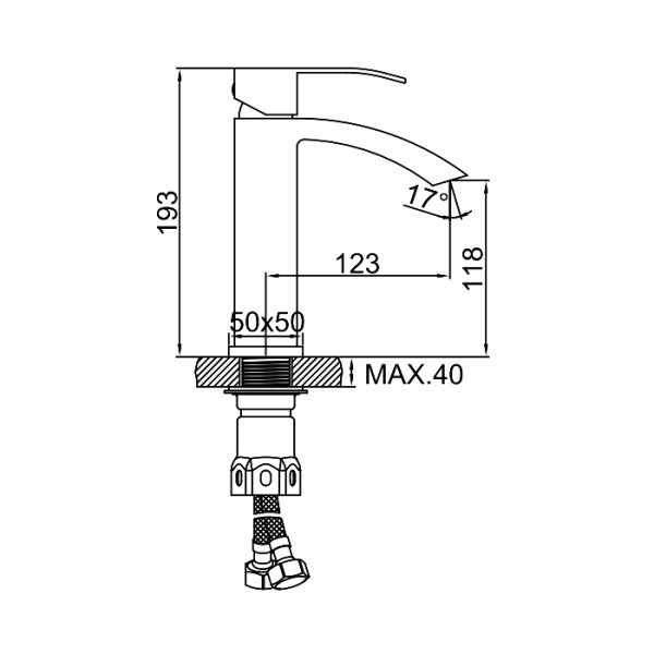 Смеситель Ledeme L71017B Смеситель Ledeme L71017B