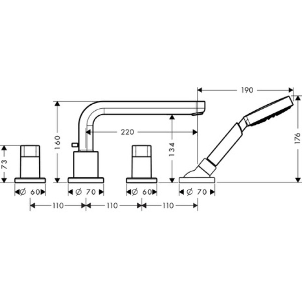 Смеситель Hansgrohe Metris S 31447000