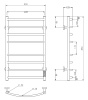 Полотенцесушитель электрический Roxen Santi 11030-5385W 53х85
