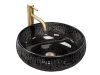 Умывальник Rea Ice black U6660