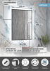 Зеркало Continent Meridian Gray LED 60х80 с бесконтактным сенсором