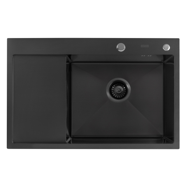 Кухонная мойка Arfeka Eco AR R Black PVD Nano 80х50