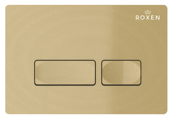 Комплект инсталляции для подвесного унитаза Roxen StounFix Dual Fresh 968047 с кнопкой Roxen Caspia 410280GB