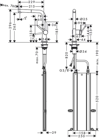 Смеситель Hansgrohe Talis 72809000