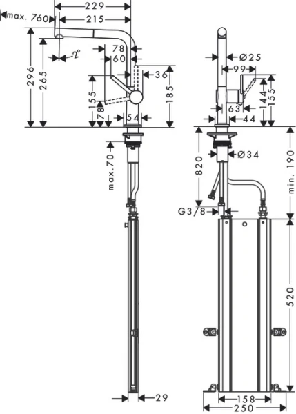 Смеситель Hansgrohe Talis 72809000