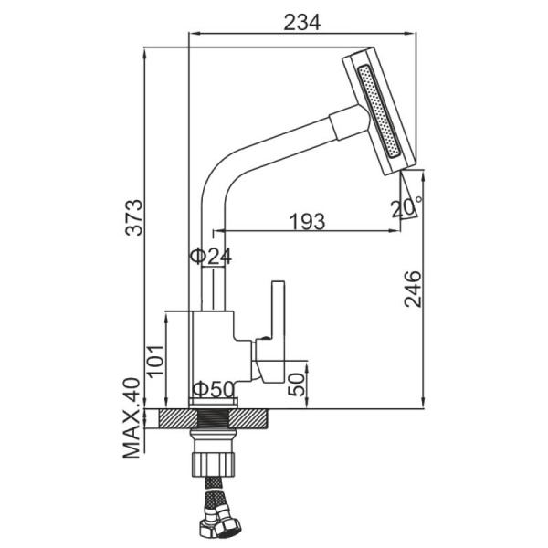 Смеситель Ledeme L4099A-4 Смеситель Ledeme L4099A-4