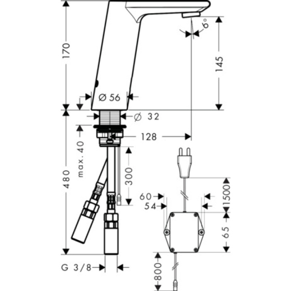Смеситель Hansgrohe Metris S 150 31103000