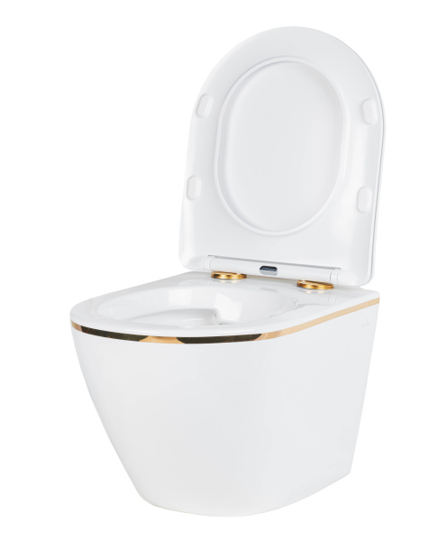 Подвесной унитаз Roxen Antares Gold 530110-01G