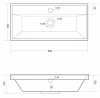 Умывальник мебельный Madera Classica Slim 80