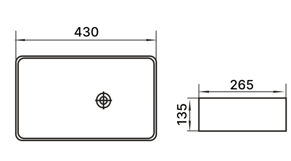 Умывальник Axus 9071B