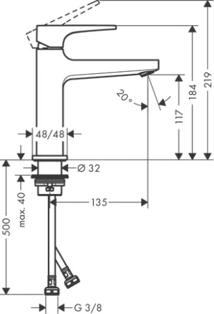 Смеситель Hansgrohe Metropol 74507000
