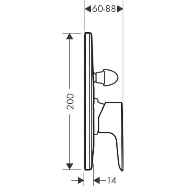 Смеситель встраиваемый Hansgrohe Talis 71746000