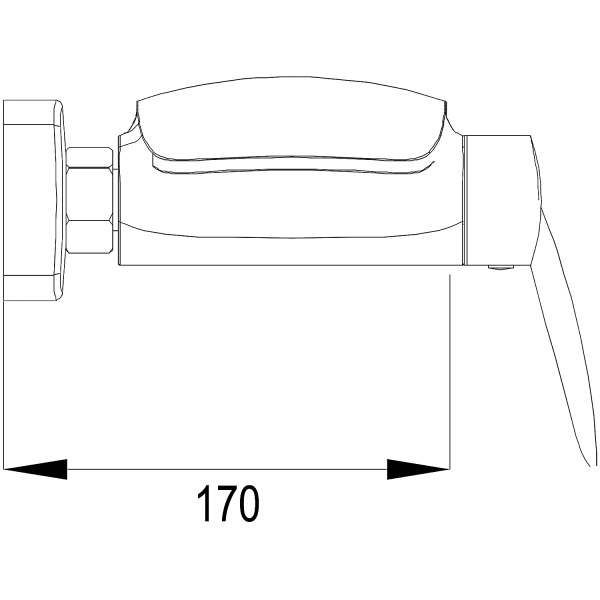Смеситель для ванны с душем Rose R1102H