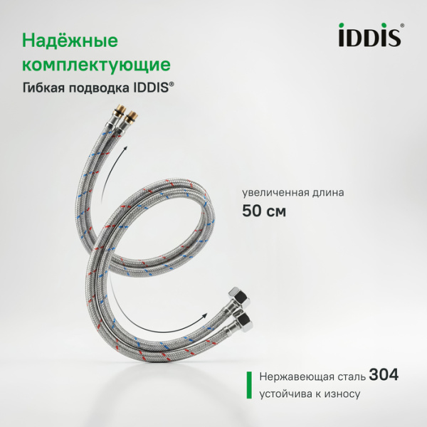 Смеситель для умывальника Iddis Cloud CLOSB01i01 Смеситель для умывальника Iddis Cloud CLOSB01i01