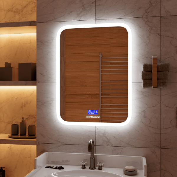 Зеркало Continent Glamour LED c многофункциональной панелью 70х90