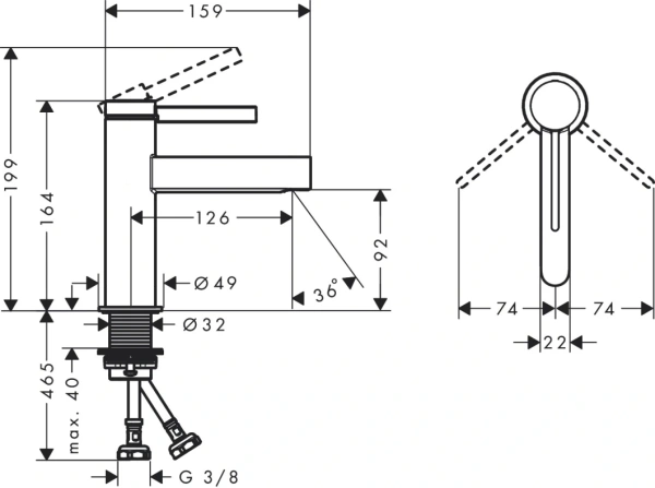 Смеситель Hansgrohe Finoris 76010000