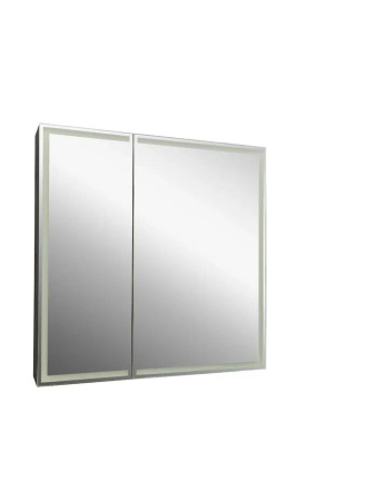 Шкаф зеркальный Continent Mirror Box 80/100 с подсветкой LED 80х80