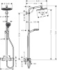 Душевая система термостатическая Hansgrohe Crometta S 1jet EcoSmart 27268000