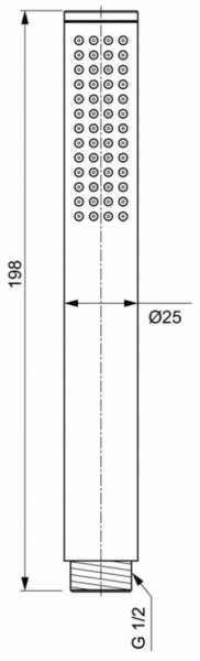 Душевая лейка Ideal Standard IdealRain Soft BC774AA