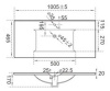 Умывальник CeramaLux 807-100