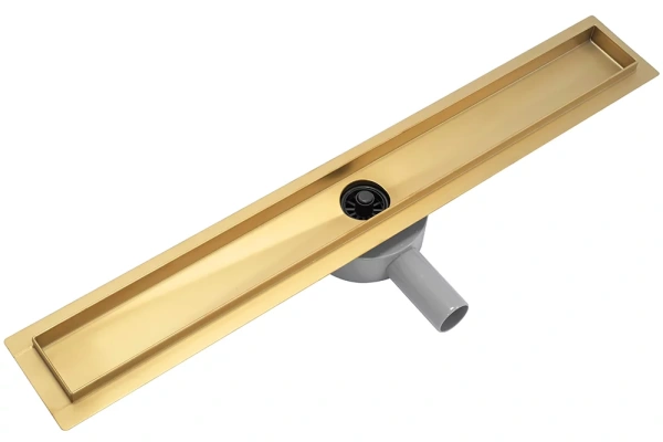 Трап для душа Rea Greek PRO mirror Gold 70