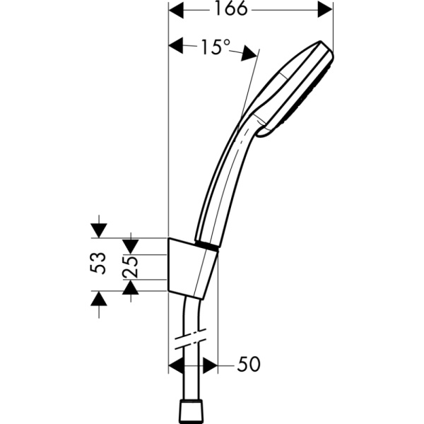 Душевой гарнитур Hansgrohe Croma 3jet Multi 27593000