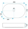 Умывальник Rea Vanda U0603