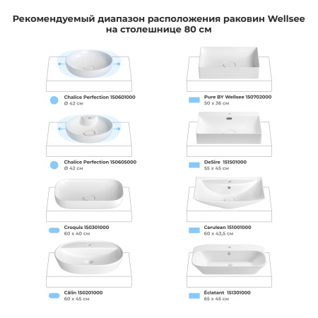 Настенная столешница для раковины Wellsee Genuine Tree структурный антрацит 80