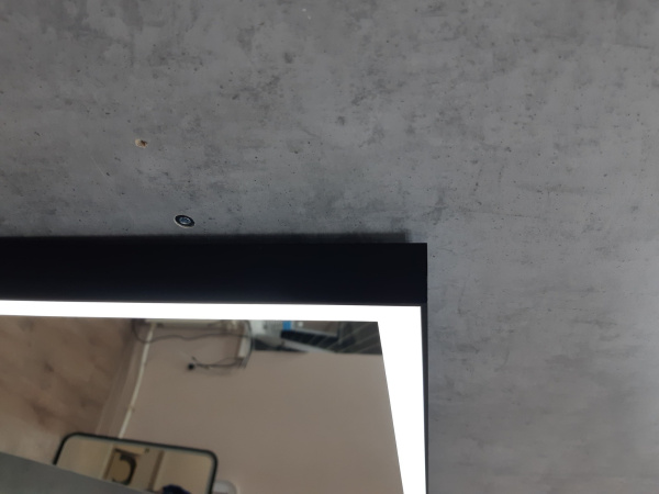 Зеркало Continent Frame Black LED 60х80