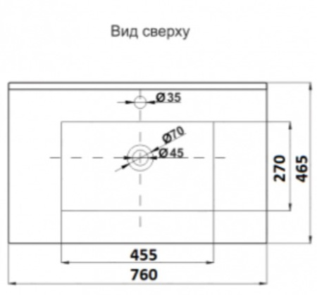 Умывальник CeramaLux 9075E