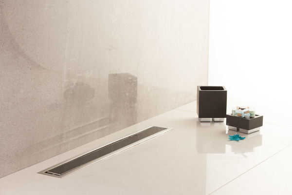 Душевой лоток Pestan Confluo Premium Black Glass Line 30 Gold