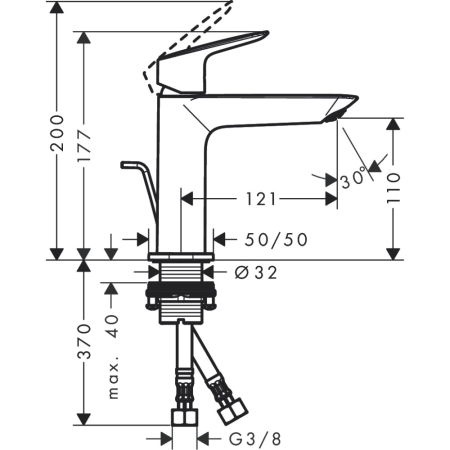 Смеситель Hansgrohe Logis 110 71254000