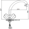 Смеситель Ledeme 4226-2