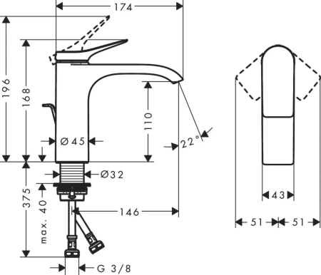 Смеситель Hansgrohe Vivenis 75020000