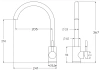 Смеситель для кухни Esko K45B