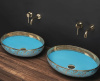 Умывальник Rea Margot Blue Gold U8709
