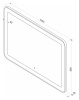 Зеркало Continent Velvette LED 120х80