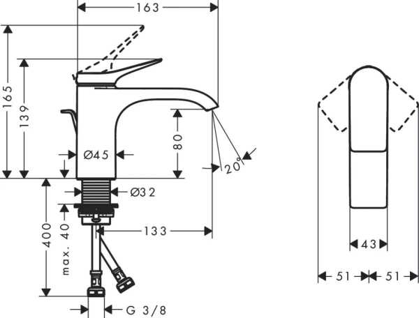 Смеситель Hansgrohe Vivenis 75010000