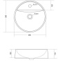 Умывальник Madera Luna 40х40