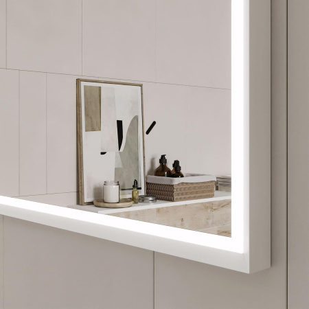 Зеркало Equil Lago LED 80х70 белое