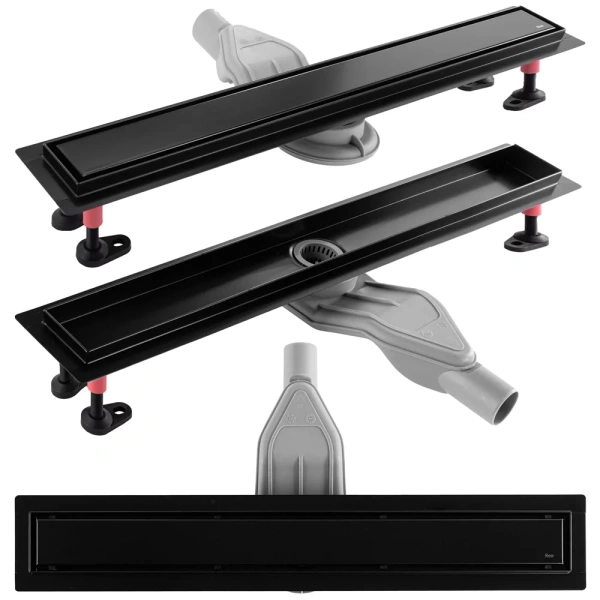 Душевой трап Rea Neox Superflow black 600