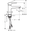Смеситель Hansgrohe Metropol 100 32500700