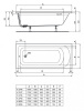 Прямоугольная ванна Ideal Standard Hotline 170х70 см