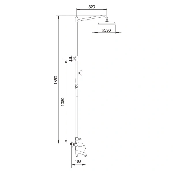 Душевая система Rose R0236H