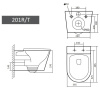 Подвесной унитаз Grado GD-W201T белый