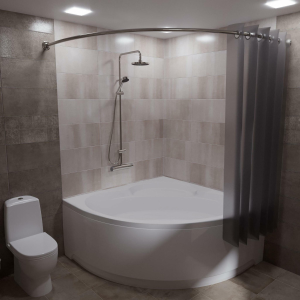Карниз Triton Троя полукруглый 150х150 см