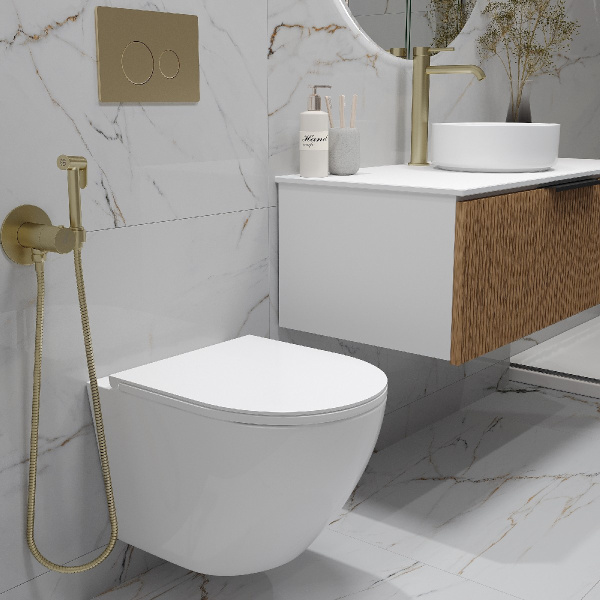 Комплект инсталляции Oliveeka OL-MQ-003 с унитазом OL-6016 и кнопкой OL-R22-BG