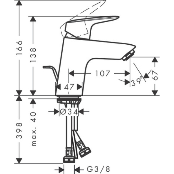 Смеситель Hansgrohe Logis 71078000